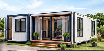 Expandable pre-fabricated container home