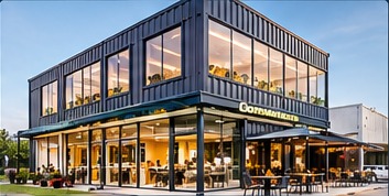 G+1 commercial prefabricated container model